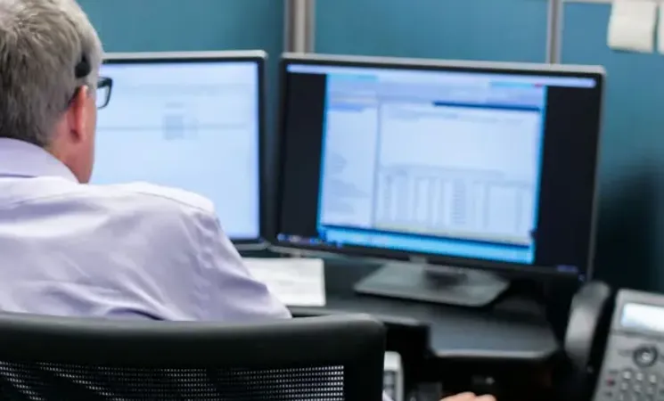 Working At Computer